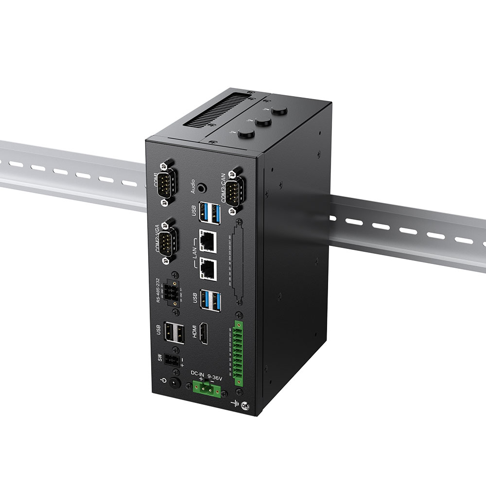 DBC-3400 DIN导轨式工控机 支持Intel j6412/Core-i3/i5/i7