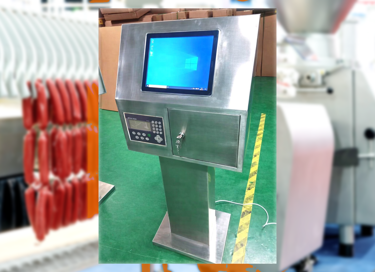 达文不锈钢平板电脑在设备应用现场